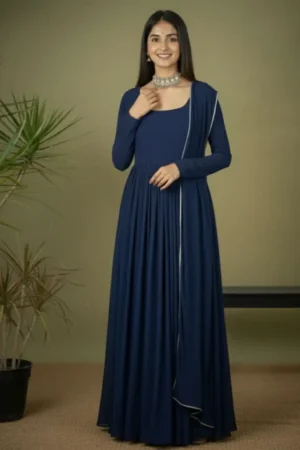 Georgette Anarkali Dress, Palazzo & Lightweight Dupatta