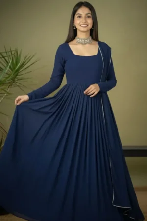 Georgette Anarkali Dress, Palazzo & Lightweight Dupatta