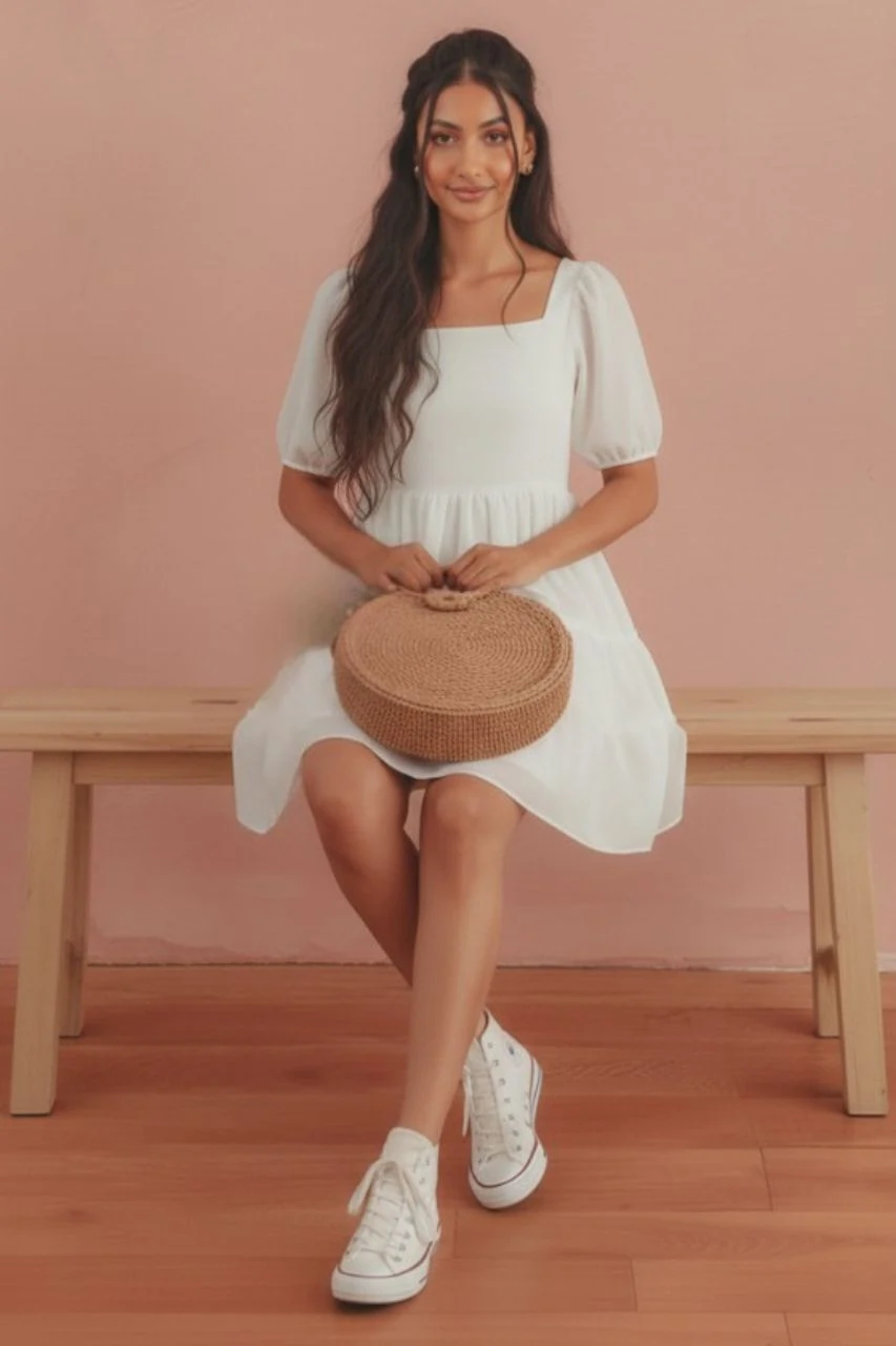 Trendy organza frock outfit for women