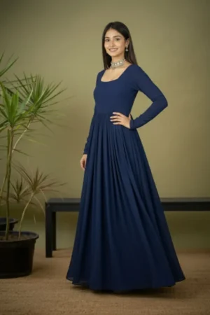 Georgette Anarkali Dress, Palazzo & Lightweight Dupatta